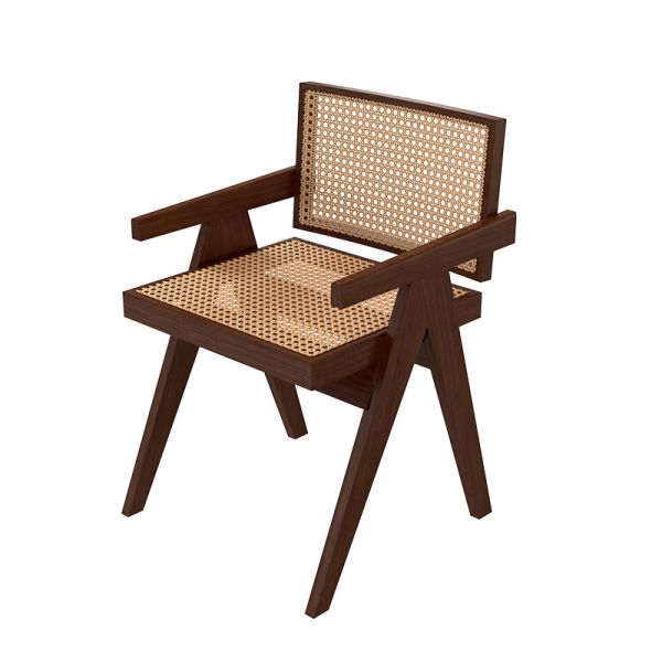 Solid Wood Dining Table Cafeteria Restaurant bar Cafe Commercial Rattan Tables and Chairs