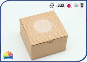 China Silkscreen Embossing Kraft Paper Gift Boxes 250gsm Small Size Custom on sale