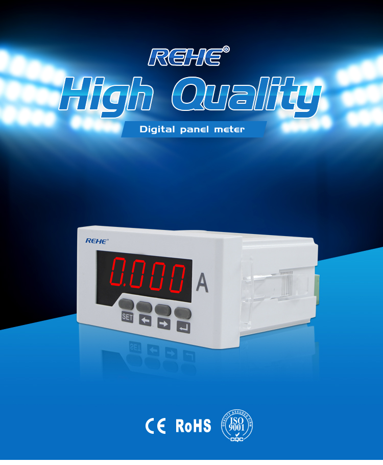 New single phase AC/DC Ammeter with 48*96mm