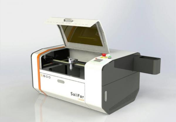Cheap Small 50W Miniature Laser Engraving Machine , Industrial Laser Cutter Engraver for sale