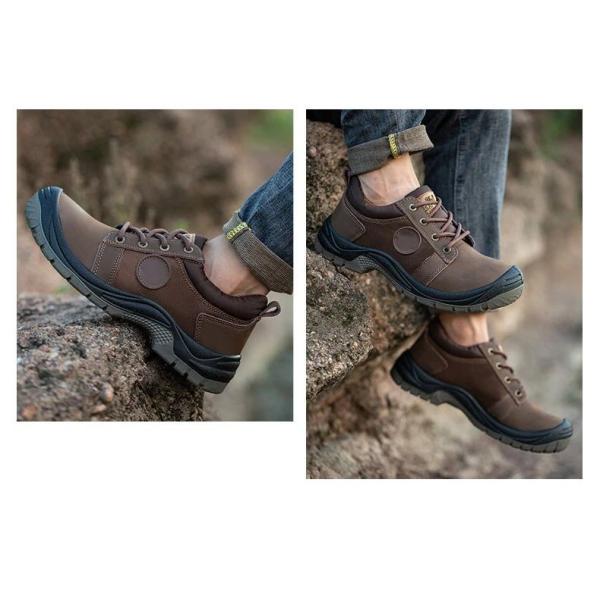 Leather Safety Shoes, Steel Toe Work Boots, Construction Requirements Industrial Safety