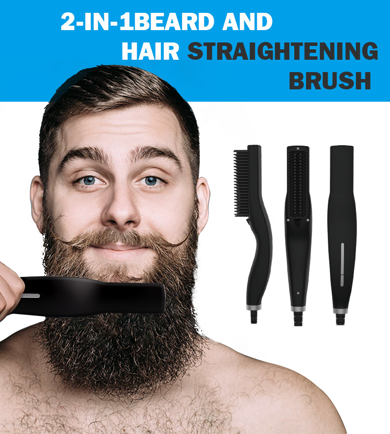 4 Temperatures PTC Heated Electric Beard Straightener Comb