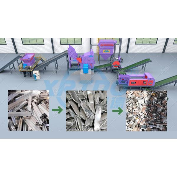 Xrido Aluminum Can Shredder for Metal Recycling 1-10cm Output