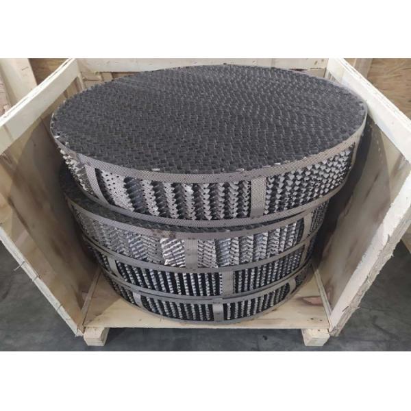 Silver Metal Structured Packing Low Pressure Drop For Distillation Towers