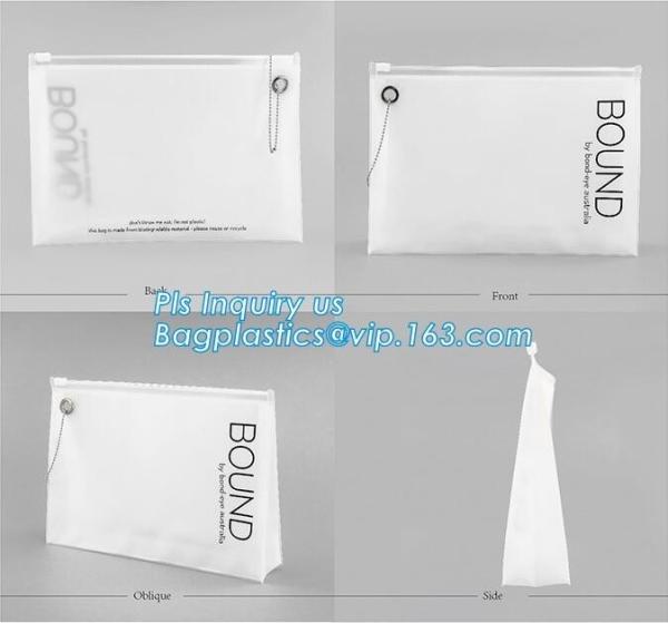 student stationery transparent plastic slider zipper bag, Eco-friendly Slider