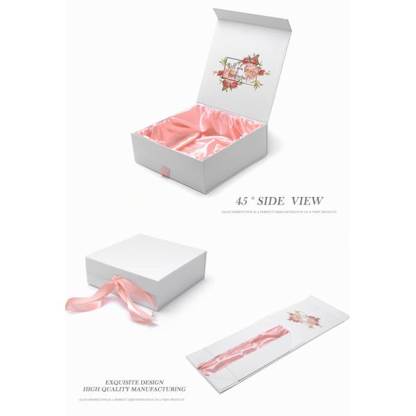 Flat Pack Paperboard Gift Boxes Printed Inside , Folding Cardboard Gift Boxes