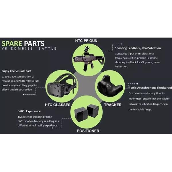 Multiplayer CS Virtual Reality Shooting Simulator / 9D VR Game Machine