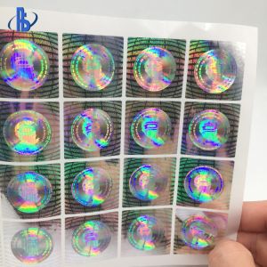 Self Adhesive Holographic Security Labels With Custom Printing Logo