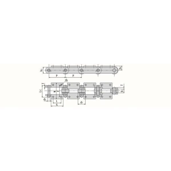 DH PH Heavy Duty Conveyor Chain 152.4mm Pitch Transmission Roller Chain