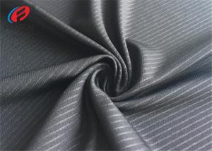 Quality Embossed Polyester Lycra Fabric , Weft Knitted Fabric , T-shirt Material wholesale