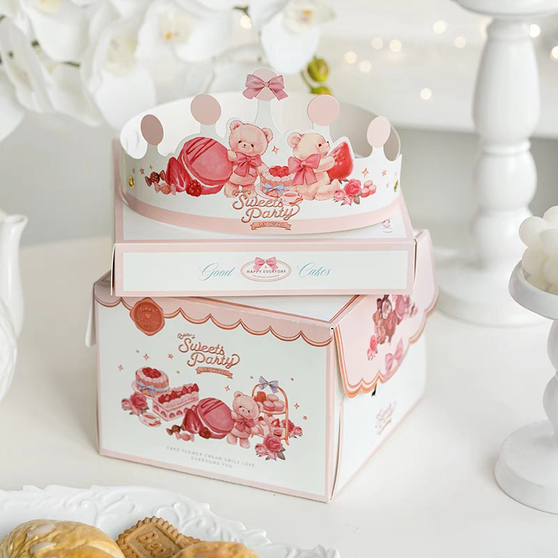 Custom Made Cake Packaging Boxes Matt Lamination And Offset Printing