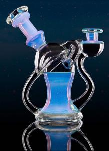 Quality 7inch Borosilicate Glass Bongs And Bubbler Colored Water Pipe Hookah W Shower Filter wholesale