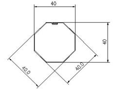 0.4-1.2mm Octagonal Tube Pipe Roll Forming Machine Equipment With Guiding Column And Slide Blocks Forming Structure