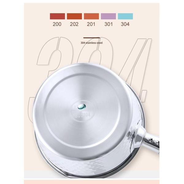18 / 8 Kitchen Stainless Steel Cooking Pot With Glass Lid