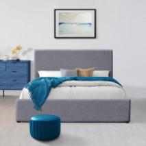Quality Linen Oem King Size Ottoman Bed Frame Bedroom Furniture wholesale