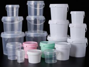 China Food Storage Plastic Food Bucket with Certified CAS/FDA/SGS/ISO9001 Capacity 0.2L-20L on sale