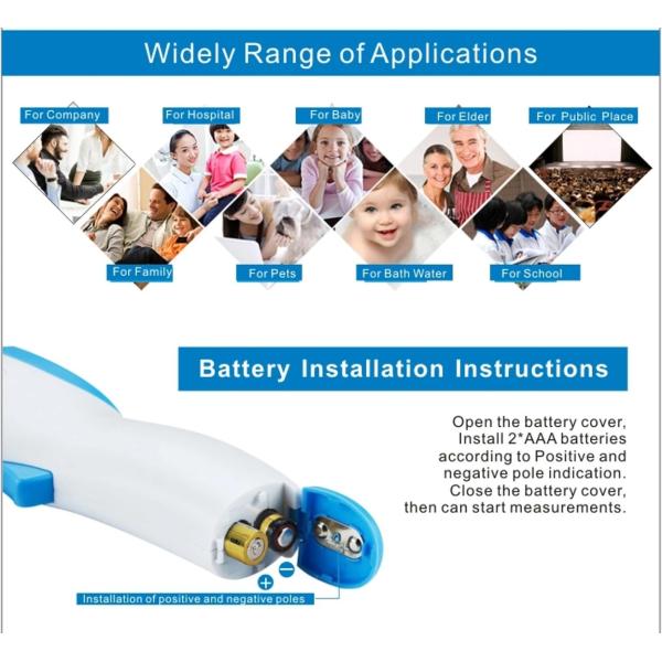 High Accuracy Body Infrared Thermometer Digital Forehead Thermometer Gun