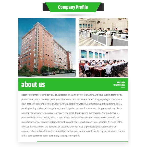 Uv Protect Green Wall System Vertical Garden Pot Planter Tower Liner Back Outdoor for Gardens