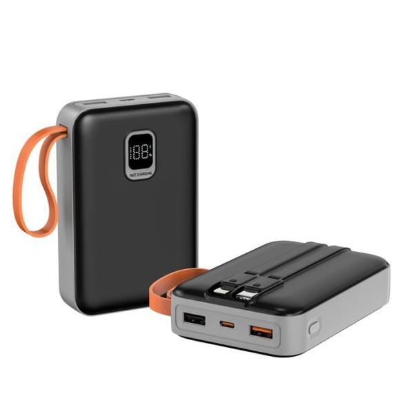 22.5W Fast Charging Power Bank 20000mAh All In One Portable Digital Display Charger