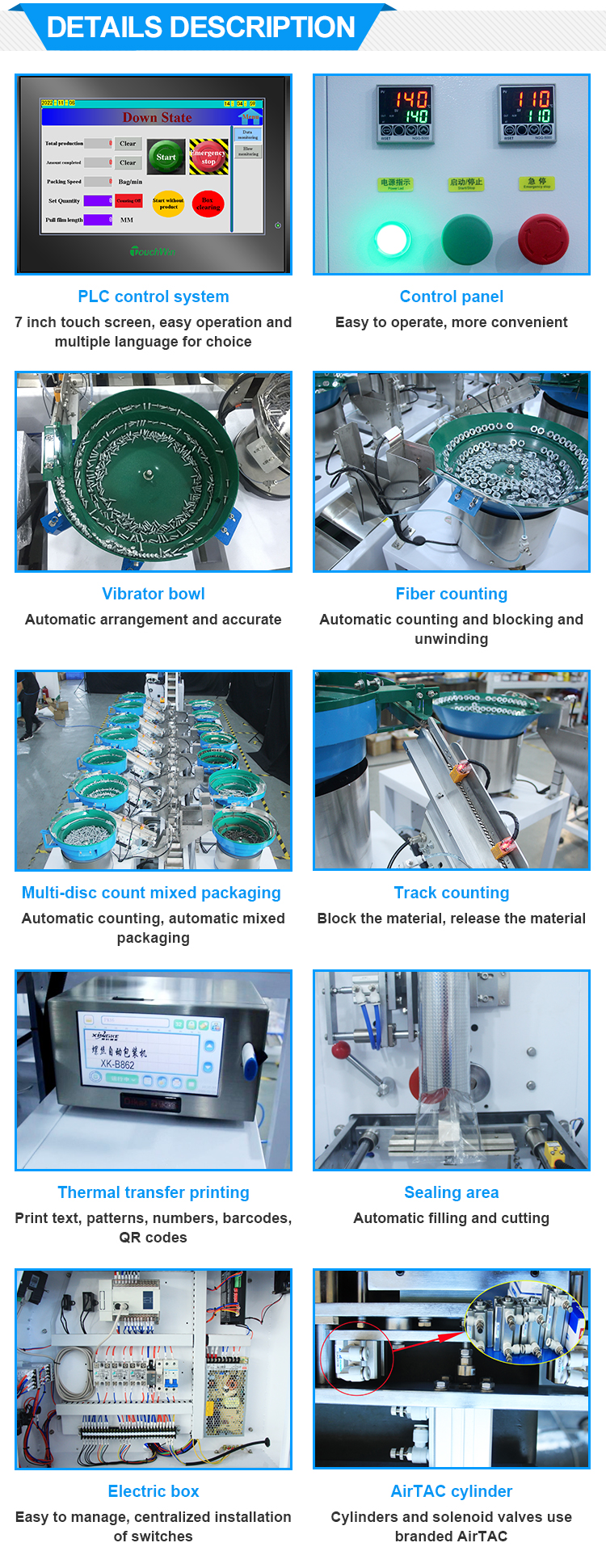 Semi-automatic Bulk Products Filling Sealing Wrapping Machine With Check Weighing Packing Machine