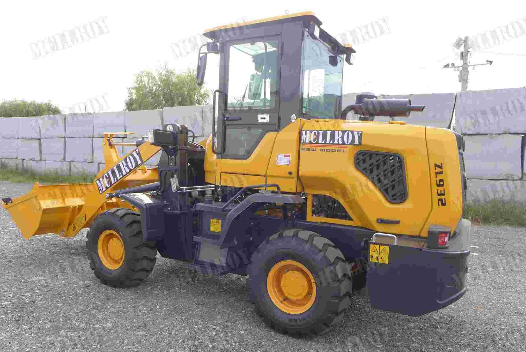 Yunnei Engine Powered Wheel Loader Machine 60kW 1.0m3 Bucket