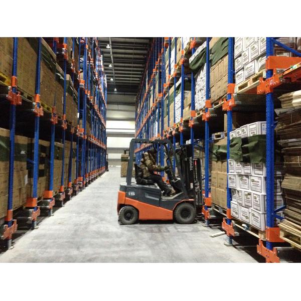 Easily Managed Radio Shuttle Pallet Racking System With Battery-Powered And Remote-Operated