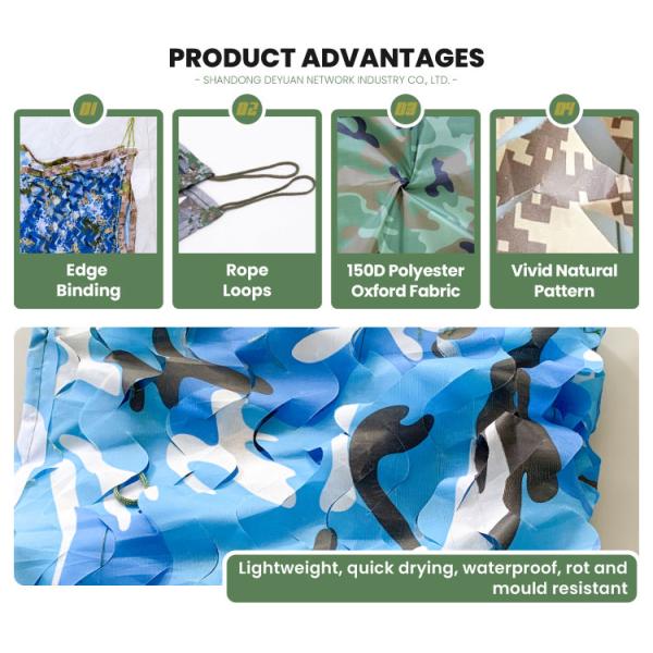 Oxford Fabric Camouflage Nett Camping Hunting Camouflage Netting