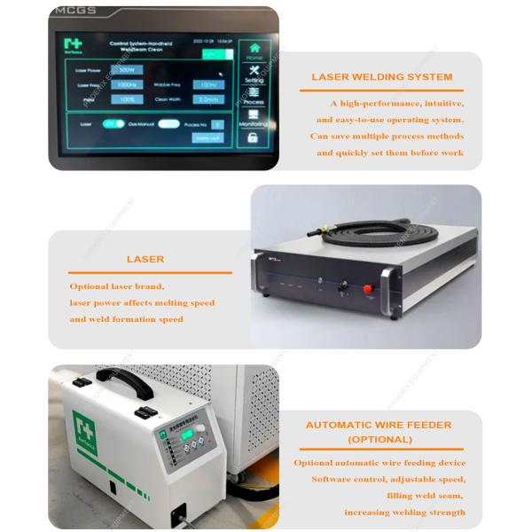 Cleaning PM-WD 1500 Multifunction Metal Rust Remover Handheld Fiber Laser Cleaning Welding Cutting Machine