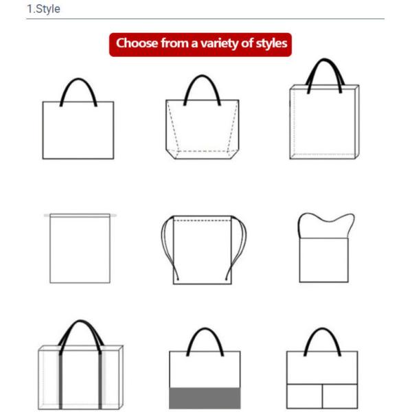 Spunbond Non Woven Bag Environmental Regeneration Foldable Customizable with Logo