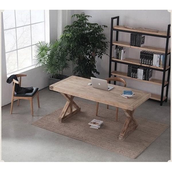 Solid Wood Customized Vintage Neoclassical Wooden Dining Table for Dining and Living Room Craftsmanship