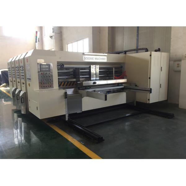 Corrugated Cardboard 3 Colors Flexo Printer Slotter Machine