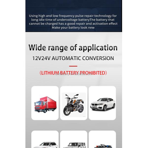Private Mold Intelligent Battery Charger 10A12V 24V for Automatic Charger Car Motorcycle Boat Marine FCP Function