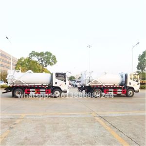 FAW 5000 Liters Sewage Suction Truck With Best Price High-pressure Cleaning