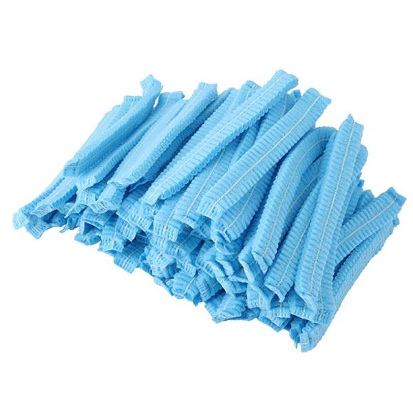 Single Elastic PP Clip Caps Disposable Non Woven Medical Mob Caps
