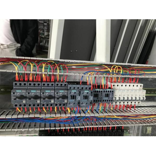 Smart Vertical Insulating Glass Edge Deleting Machine In Blue And Black