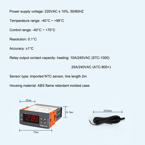 STC-1000 Temperature Controller installation example
