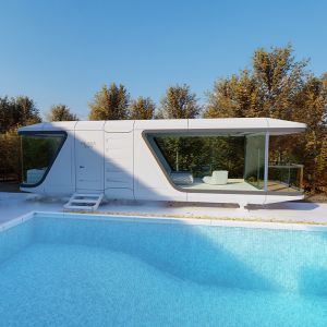 Space Cabin Modular Mobile House Luxury Prefabricated Cabin Prefabricated Cabin