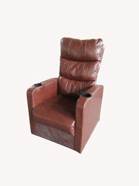 Synthetic Leather Cover Theater Seating Sofa Firm Strong Mechanism Easy
