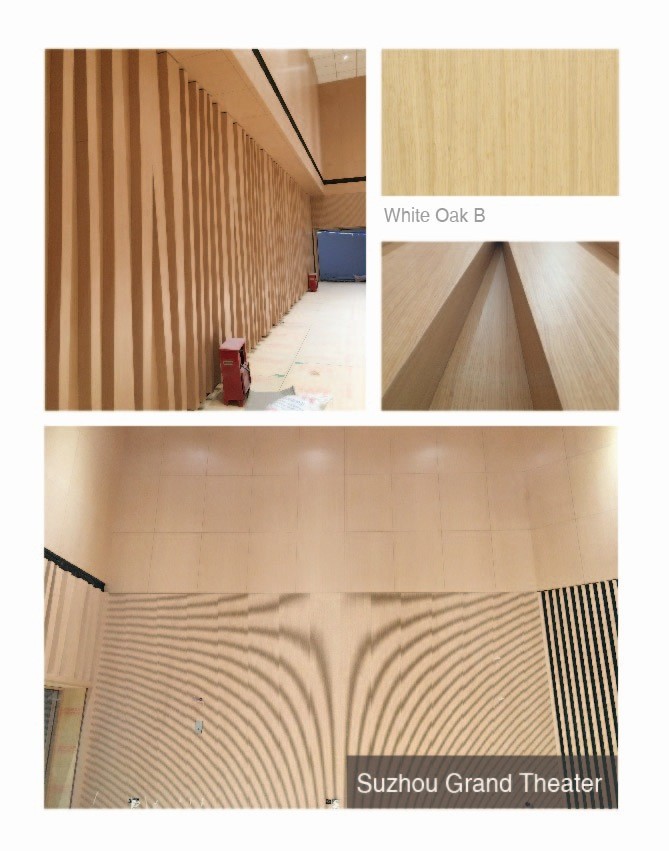 Plywood Modular Laminate Wall Panels Interior Space Decorative Sound Absorption