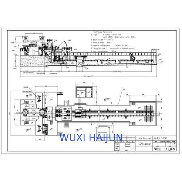 OEM Industrial Steel Casting Equipment R4m and 2 Strands 22kw - 1000kw