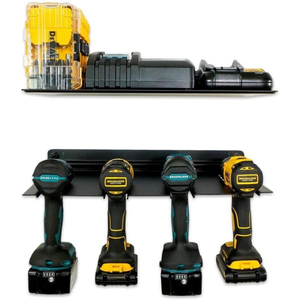 Wall Mount Impact Drivers Storage Dock for Bathroom Power Tools Storage Organizers