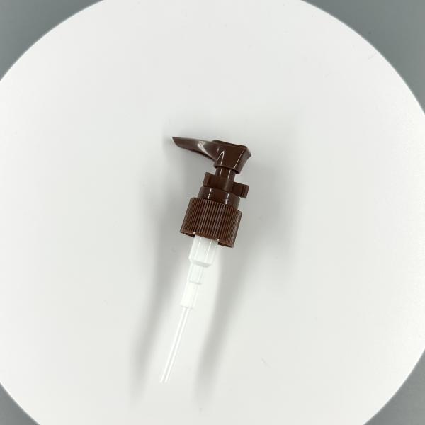 Smooth Ribber Aluminium Closure 24/410 Lotion Pump for Cosmetic Bottles and Durable