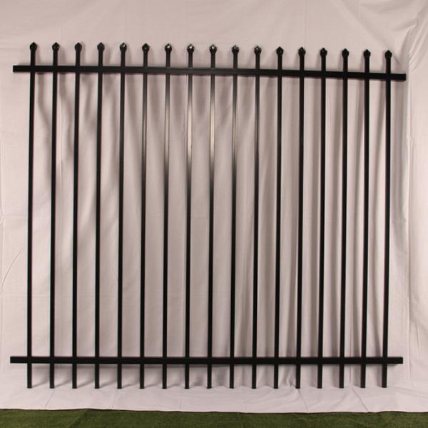 2019 Black Steel Yard Garden Fence 2100x2400mmm Galvanized