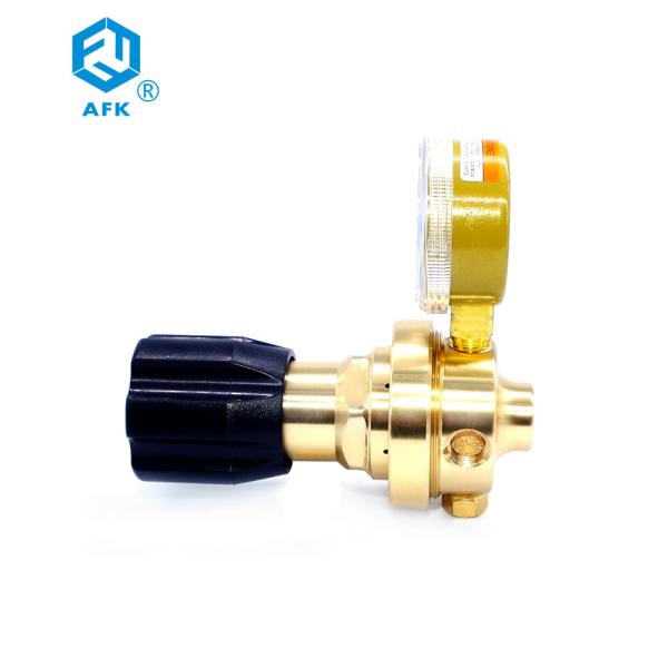 25bar Low Pressure Brass Hydrogen Gas Reducer with One Gauge
