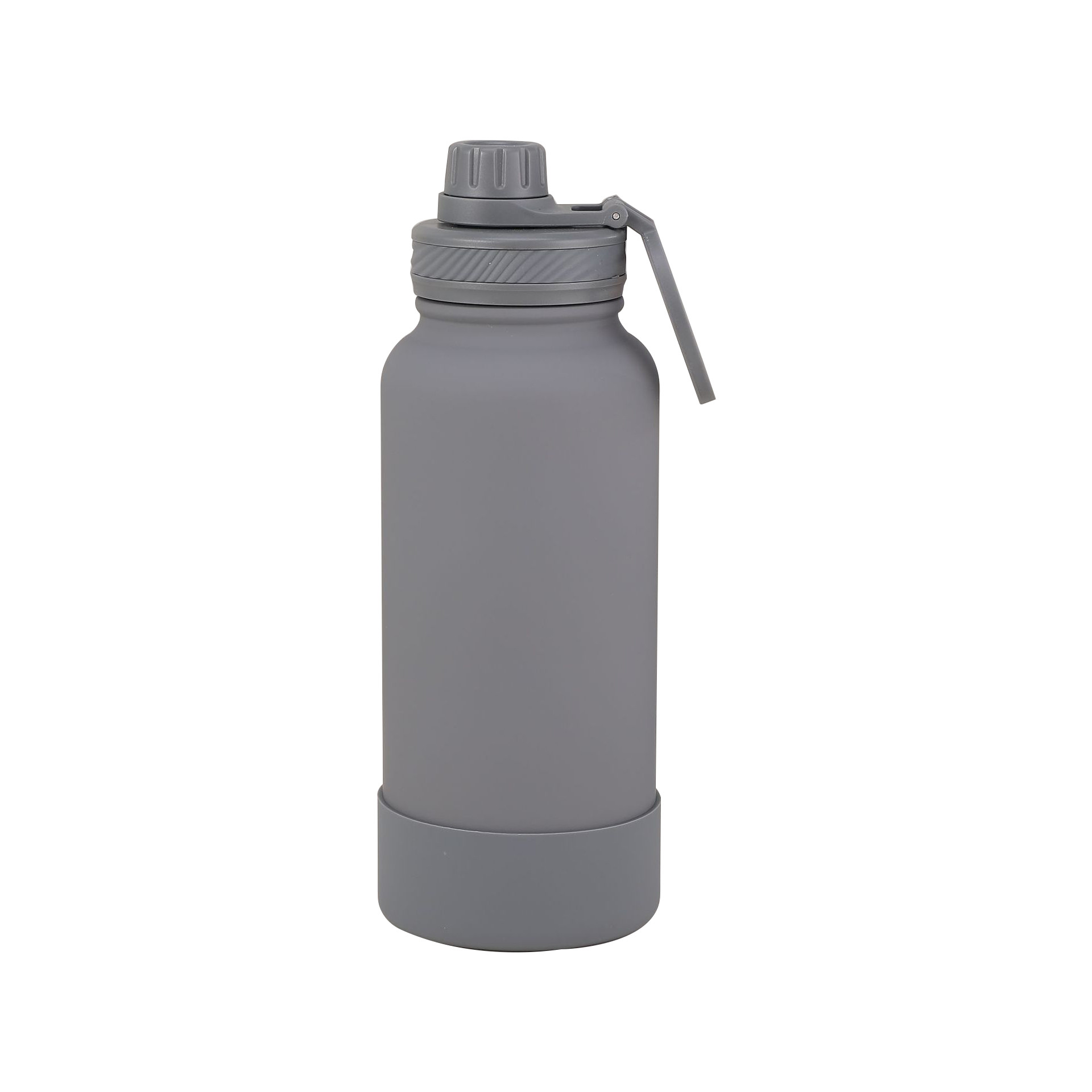Spill / Leak Proof Portable Coffee Tumbler With Vacuum Insulation Grey