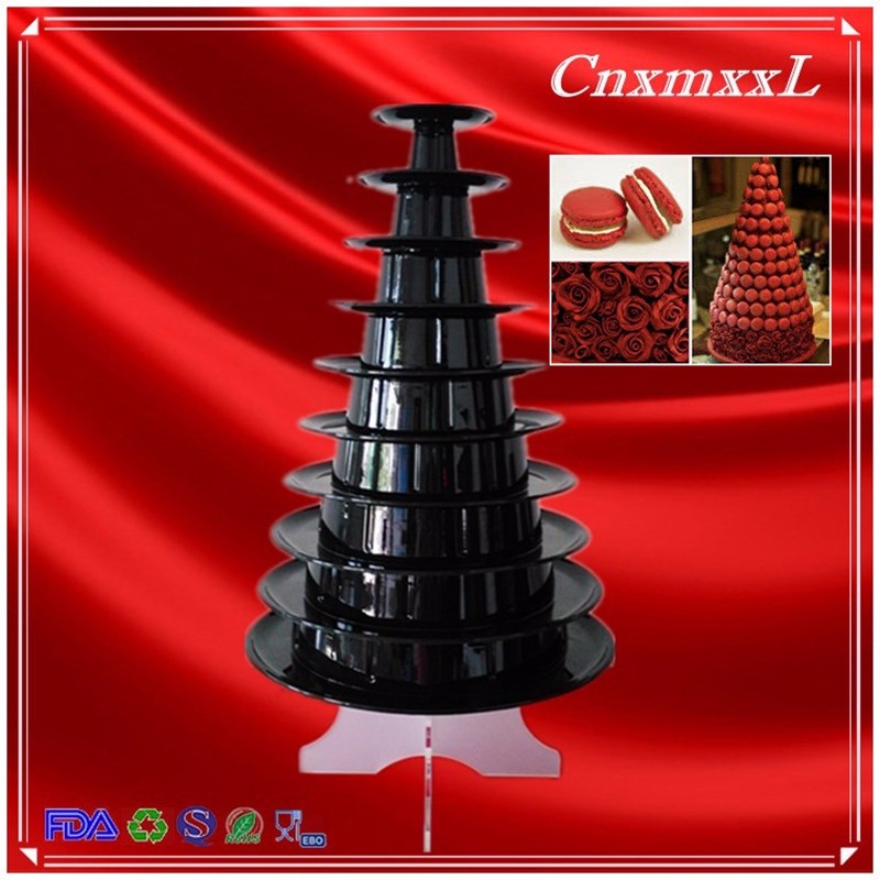 convenient and eco-friendly Plastic Macaron Tower new premium macaron box clear macarons blister packaging in custom des