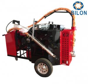 China 2KW Concrete And Asphalt Crack Sealer Machine Hand Push Type Red Color on sale