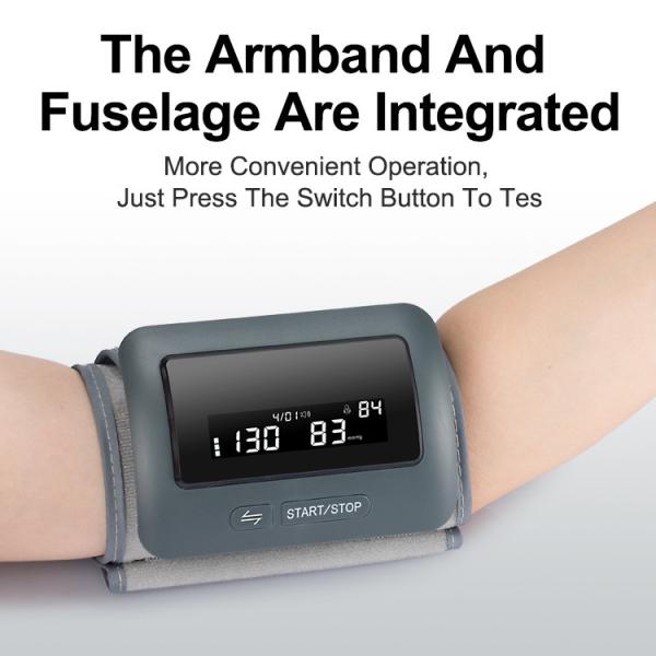 Arm Type Integrated Blood Pressure Monitor With BT Big Screen One Key To Test