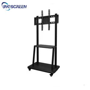 Quality 86in Interactive Whiteboard Stand 150KG Flat Panel Mobile Rolling Flat Screen Tv Stand wholesale