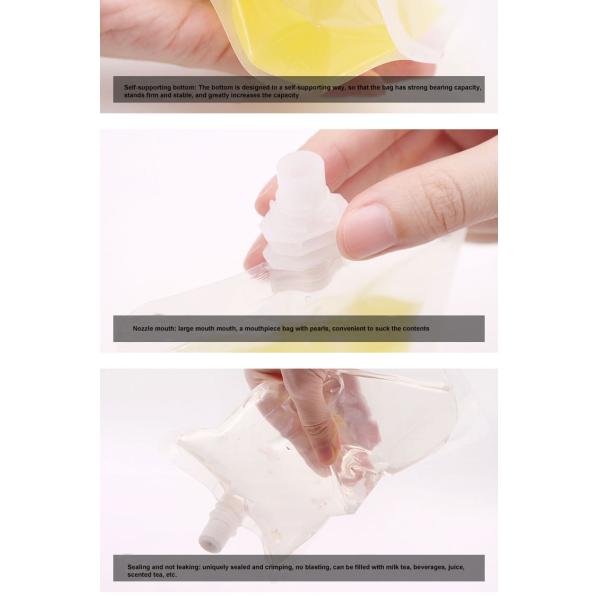 150ml Stand Up k Liquid Spout Bag Odorless For Beverage